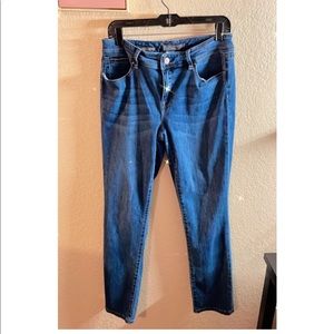 Vintage The Limited Curvy Straight leg Denim jean Dark Denim